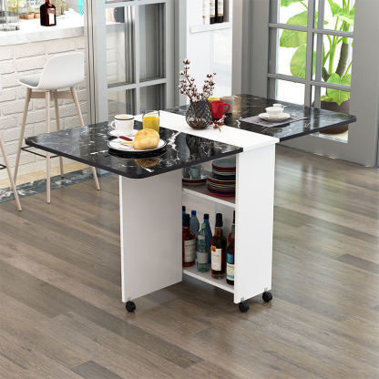 Minimalist Engineered Wood Square Table — Light Walnut