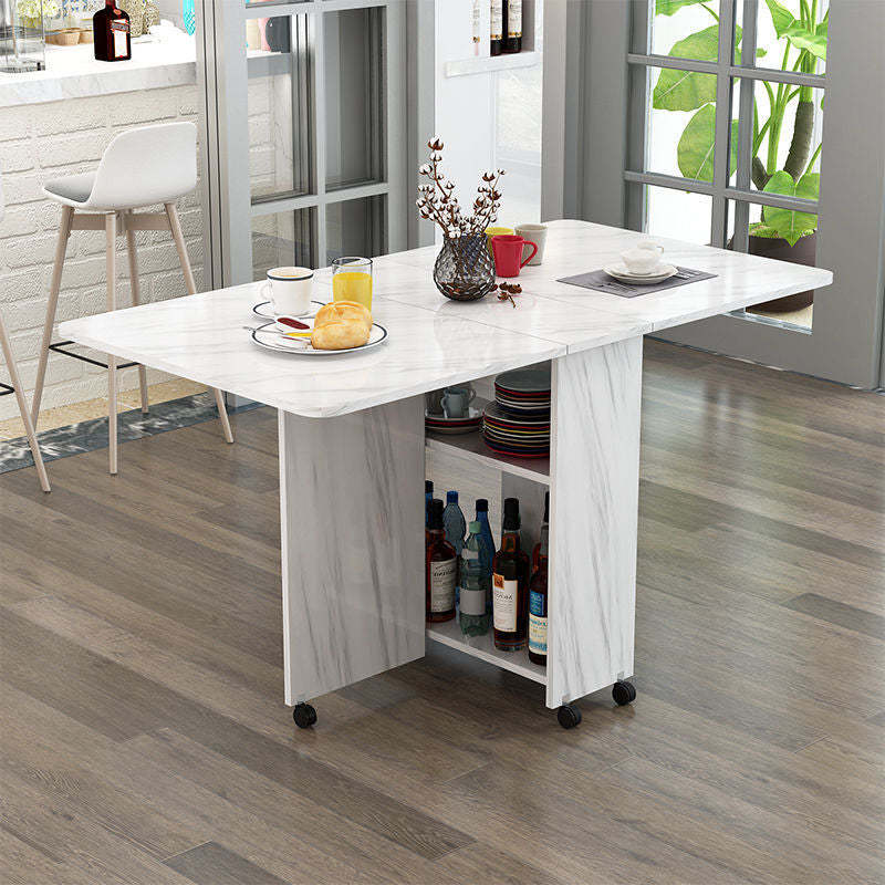 Minimalist Engineered Wood Square Table
