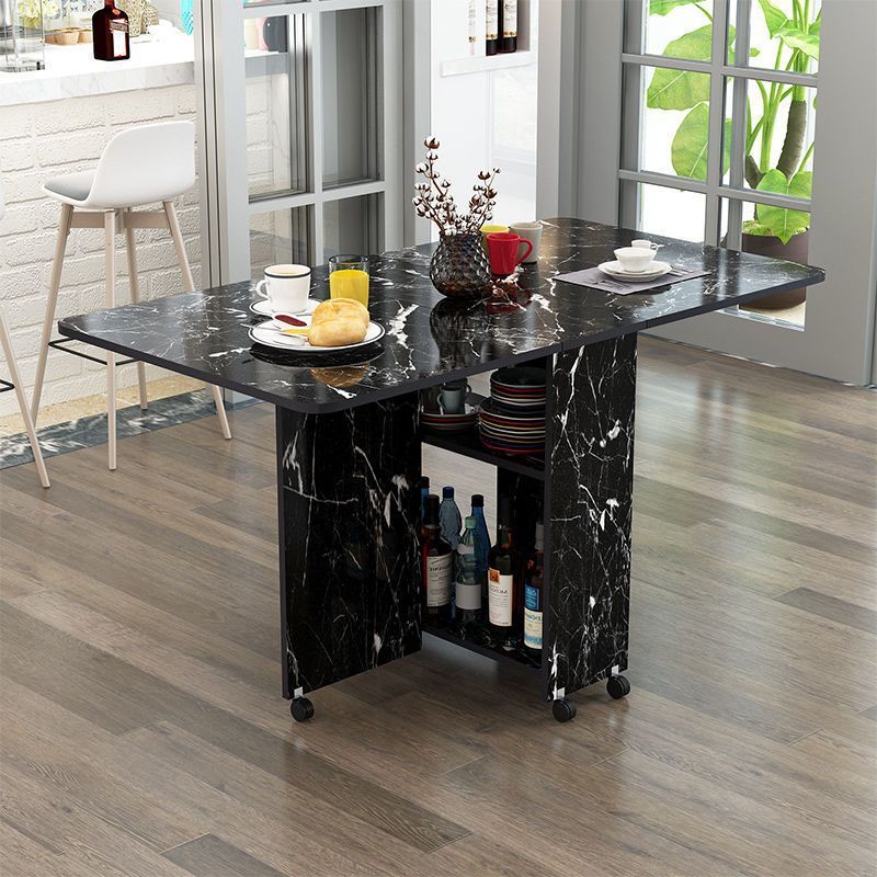 Minimalist Engineered Wood Square Table
