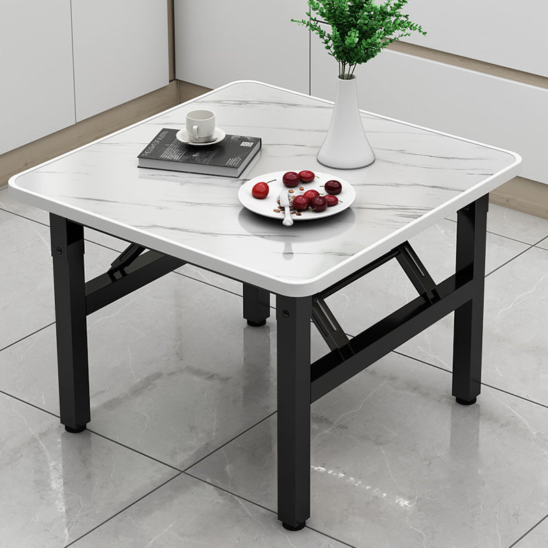 Minimalist Engineered Wood 4/6-Seat Table — Rectangular / Apple Wood Grain