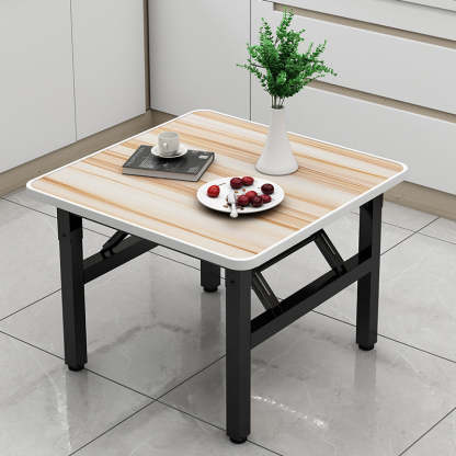 Minimalist Engineered Wood 4/6-Seat Table — Rectangular / White Oak Grain