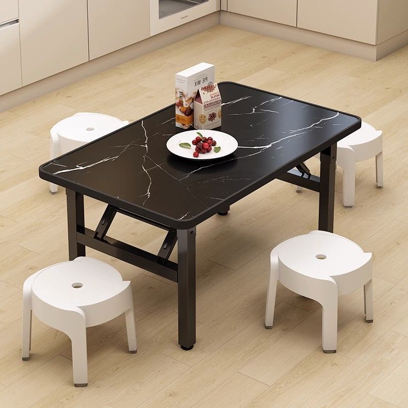 Minimalist Engineered Wood 4/6-Seat Table