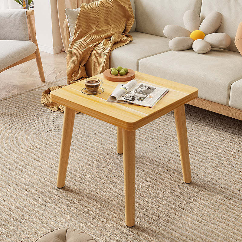 Scandinavian Particle Board Square Coffee Table — Black