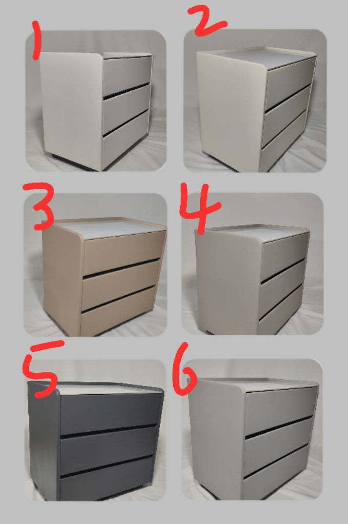 Minimalist Slab Wood 2-Drawer Nightstand
