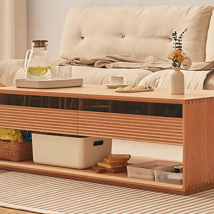 Nordic Pine Coffee Table 2-Drawer 2-Cabinet