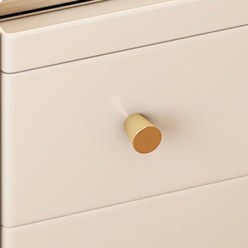 Nordic Rubber Wood Narrow 2-Drawer 1-Cabinet Nightstand