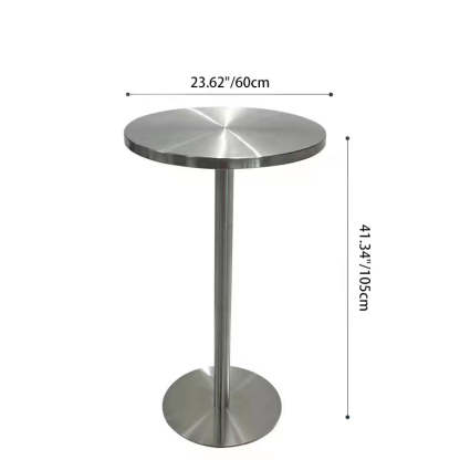 Industrial Steel Round Coffee Table and Stool Set