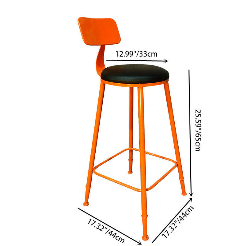 Contemporary Industrial Iron Drum-Shaped Round Cafe Table & Stool Set With Storage & 2/4 Seats For Living Room & Kitchen°