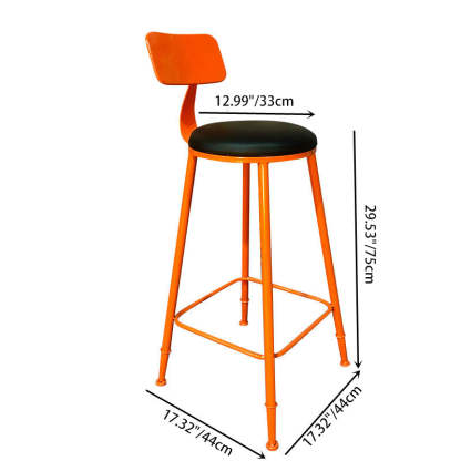 Contemporary Industrial Iron Drum-Shaped Round Cafe Table & Stool Set With Storage & 2/4 Seats For Living Room & Kitchen°