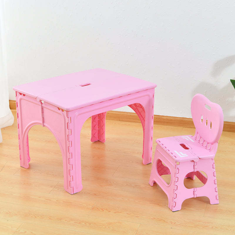 Lighom minimalist decor set green desks — 1 Table & 1 Chair B / Pink