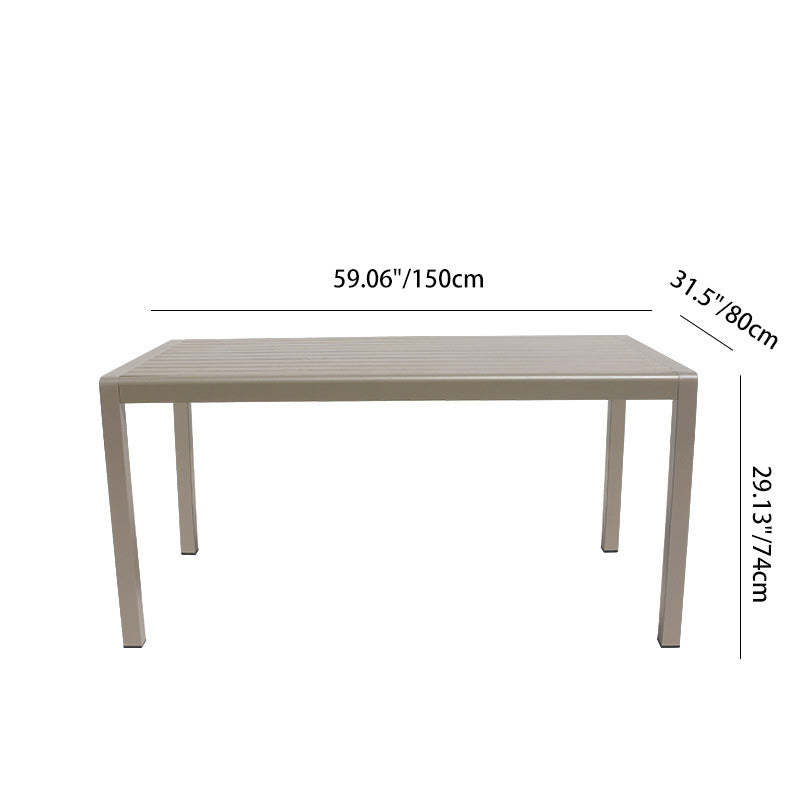 Minimalist Plastic Wood Table