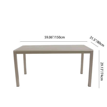 Minimalist Plastic Wood Table