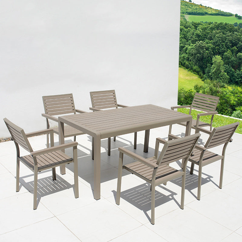 Minimalist Plastic Wood Table