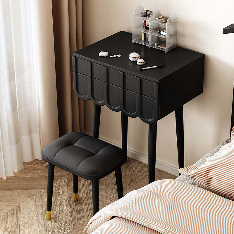 Modern Minimalist Eco-Board Metal Rectangular Arch Makeup Vanity & Sto