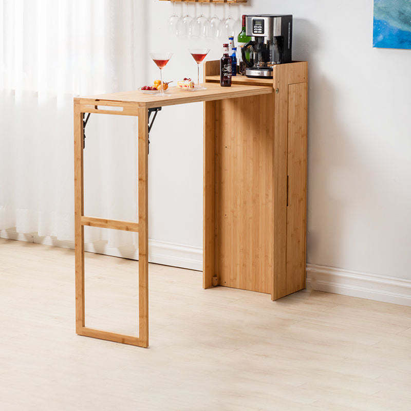 Modern Bamboo Foldable Bar Table