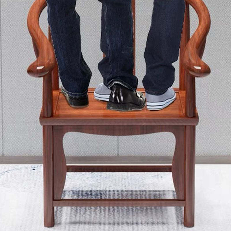 Chinese Solid Wood Carved Coffee Table Set