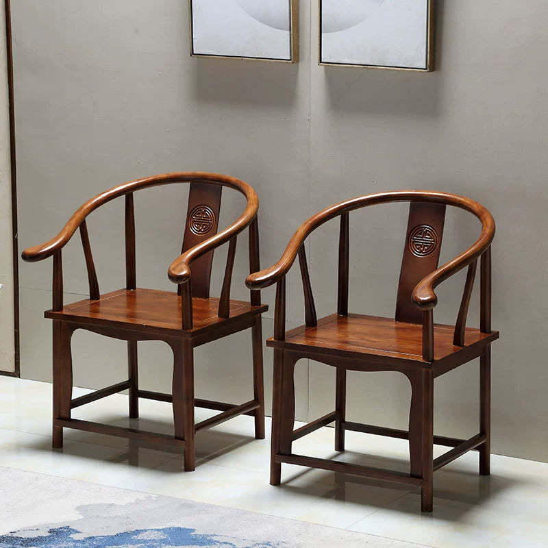 Chinese Solid Wood Carved Coffee Table Set — 1 Coffee Table / Rosewood Color