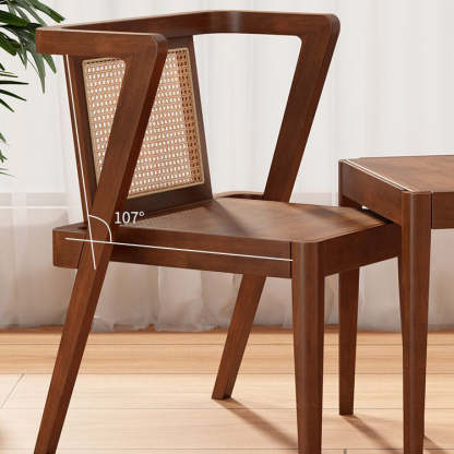 Japanese Rattan Rubber Wood Square Storage Coffee Table