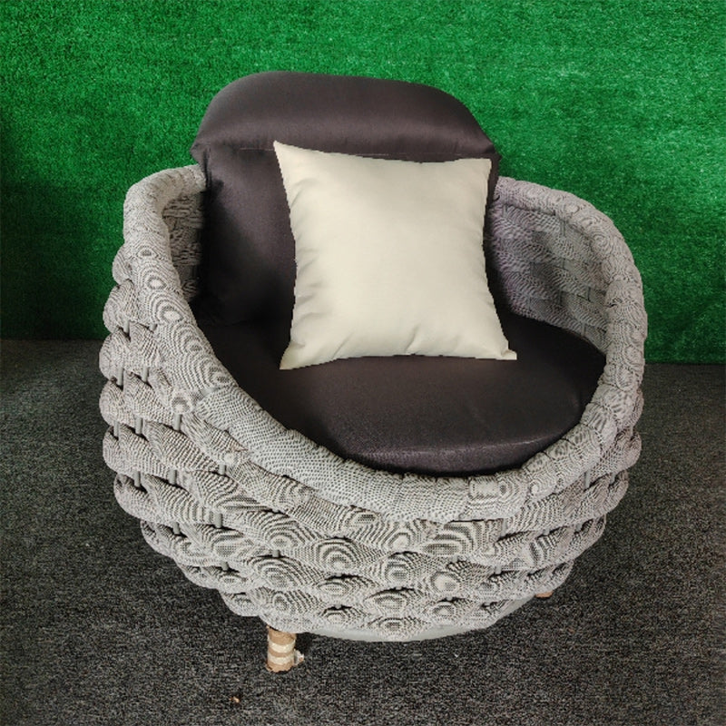 Scandinavian Weaving Fabric Arc Outdoor Coffee Table