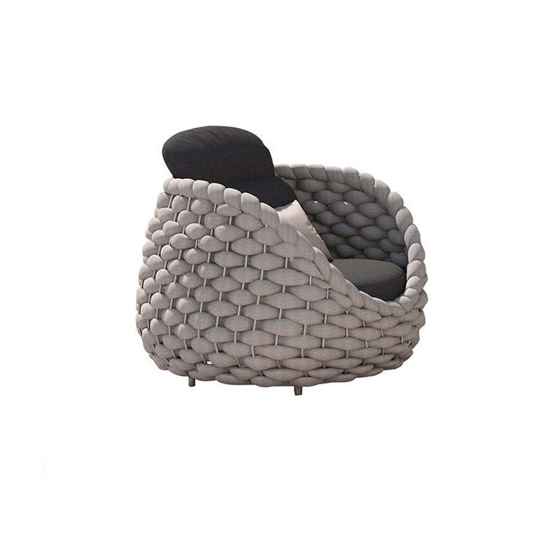 Scandinavian Weaving Fabric Arc Outdoor Coffee Table