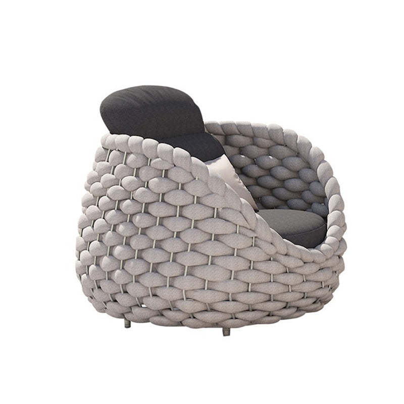 Scandinavian Weaving Fabric Arc Outdoor Coffee Table
