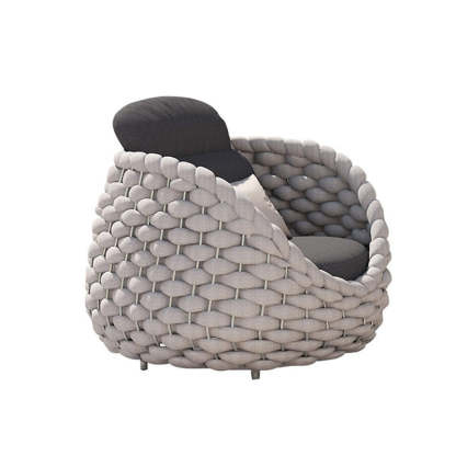 Scandinavian Weaving Fabric Arc Outdoor Coffee Table