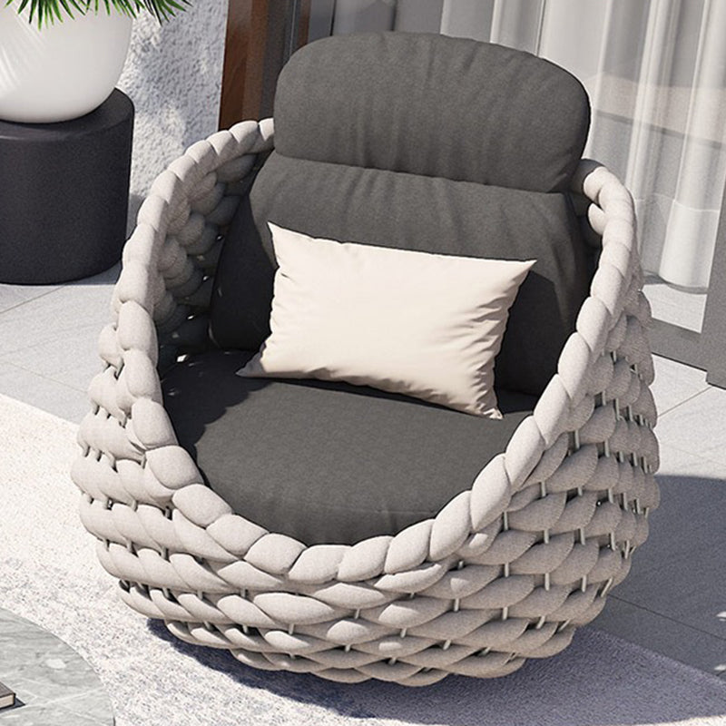 Scandinavian Weaving Fabric Arc Outdoor Coffee Table