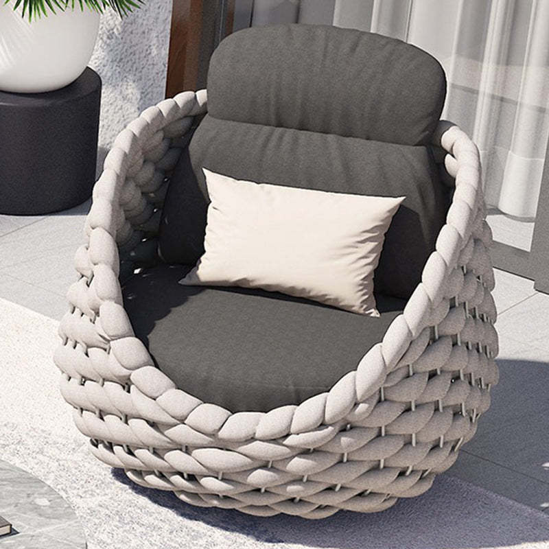 Scandinavian Weaving Fabric Arc Outdoor Coffee Table