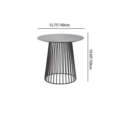 Scandinavian Weaving Rope Slab Outdoor Coffee Table