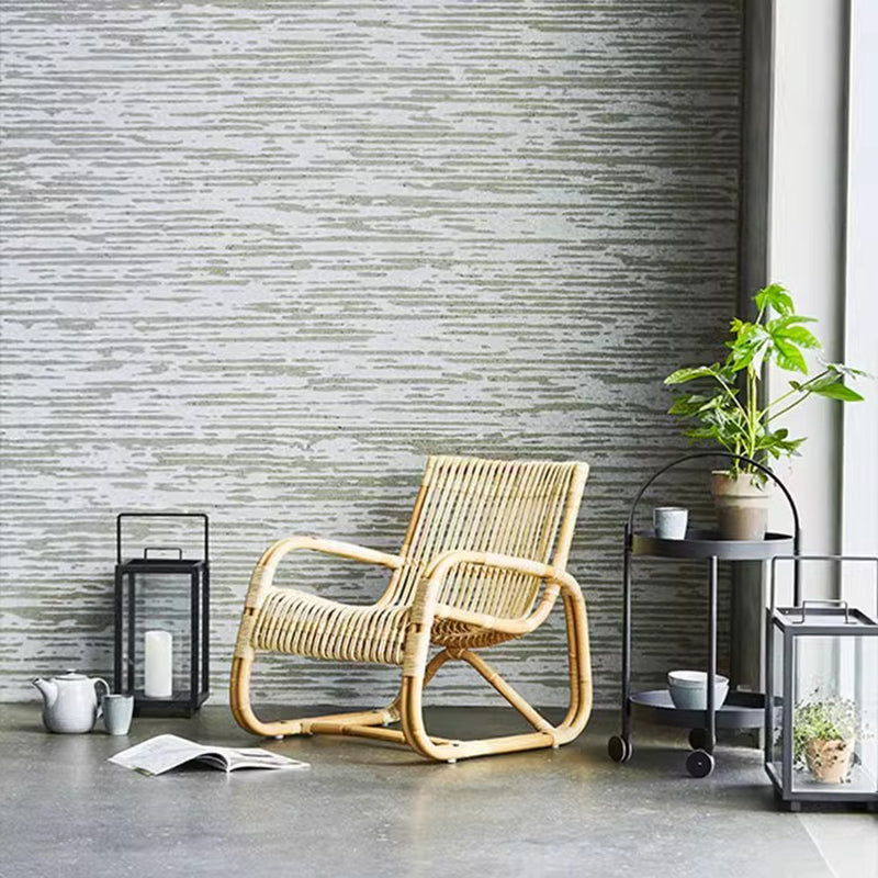 Japanese Imitation Rattan Glass Coffee Table