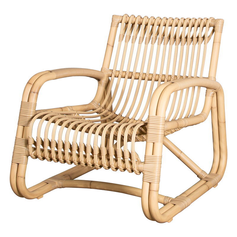 Japanese Imitation Rattan Glass Coffee Table
