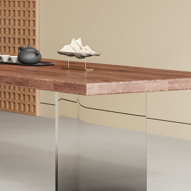 Retro Wood Acrylic Jackpot Leg Coffee Table
