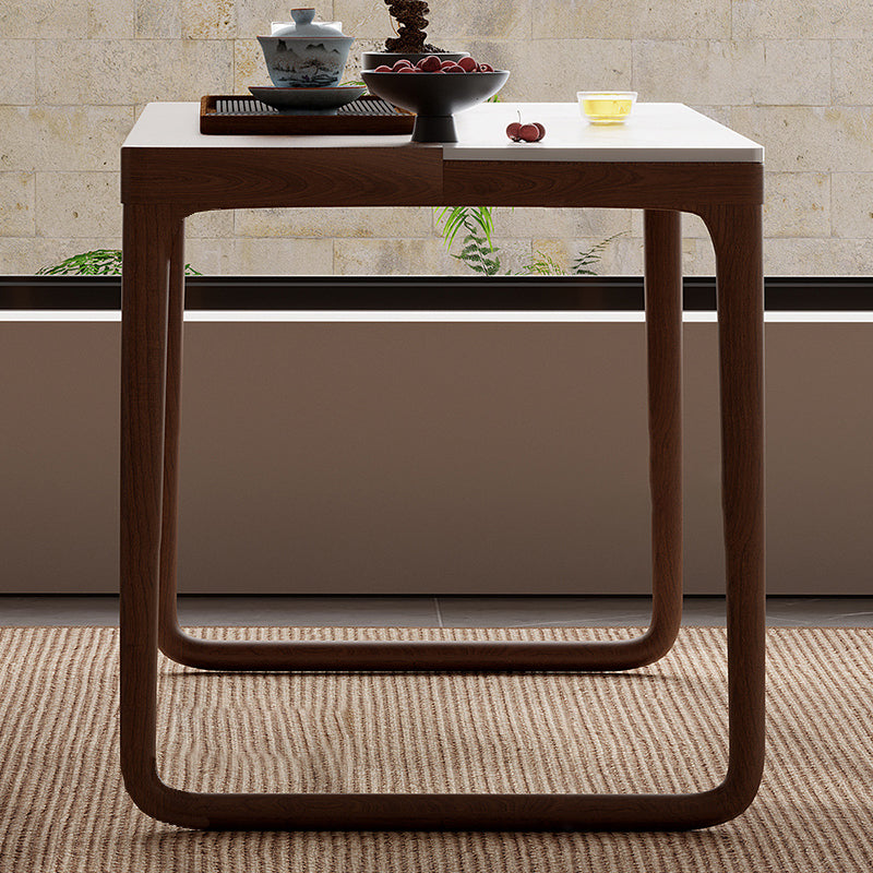 Chinese Slab Wood Coffee Table Chair Set