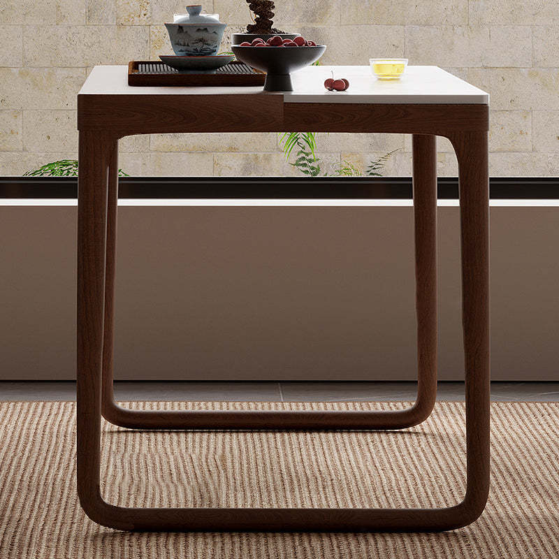 Chinese Slab Wood Coffee Table Chair Set