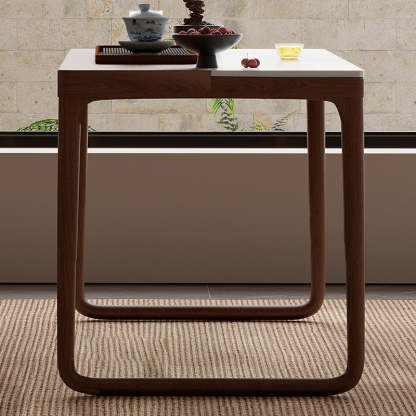 Chinese Slab Wood Coffee Table Chair Set