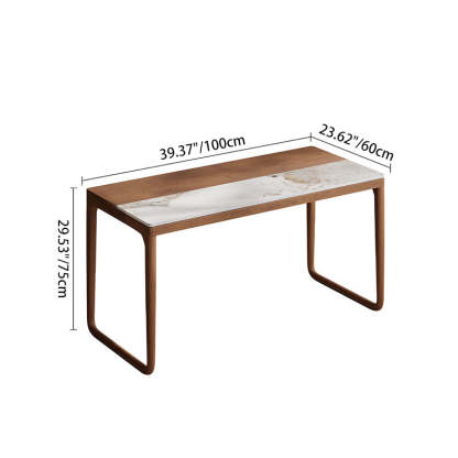 Chinese Slab Wood Coffee Table Chair Set