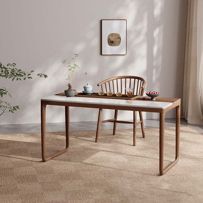 Chinese Slab Wood Coffee Table Chair Set — Table - Medium
