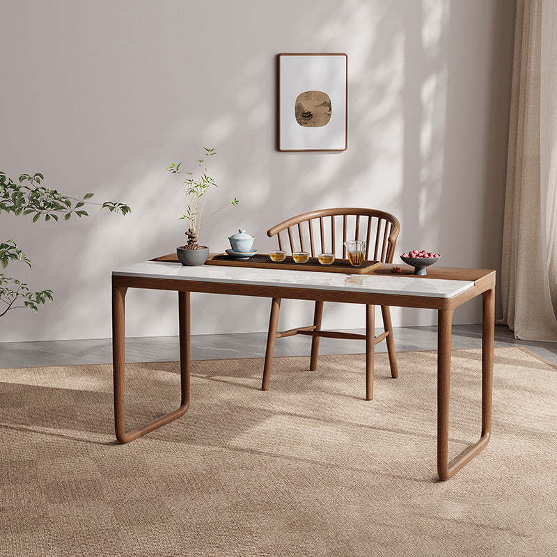 Chinese Slab Wood Coffee Table Chair Set — Table - Medium