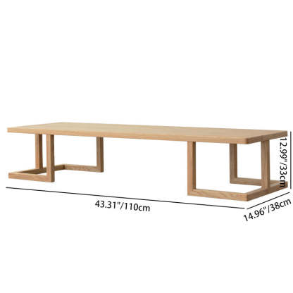 Japanese Ash Wood Low Coffee Table Chair Set — Chair - A / Walnut