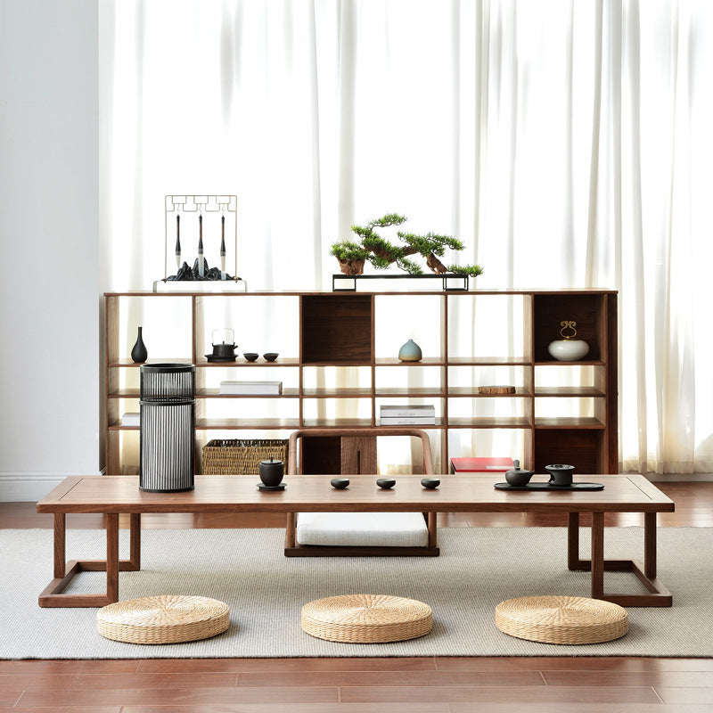 Japanese Ash Wood Low Coffee Table Chair Set