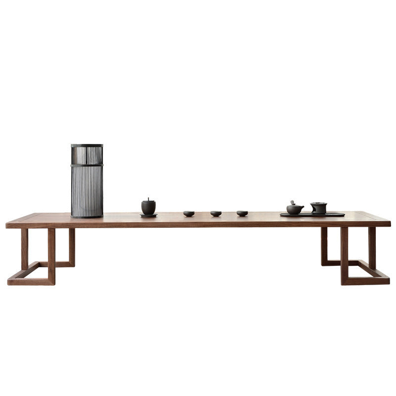 Japanese Ash Wood Low Coffee Table Chair Set