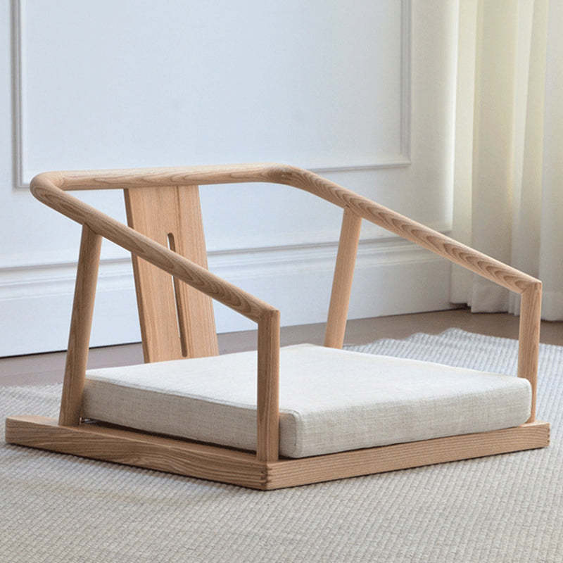 Japanese Ash Wood Low Coffee Table Chair Set