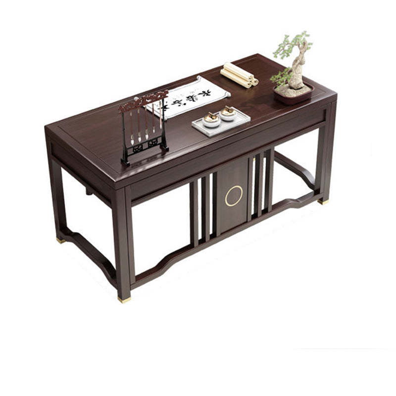 Lighom chinese 3-drawer desk brass metal fabric office chairs
