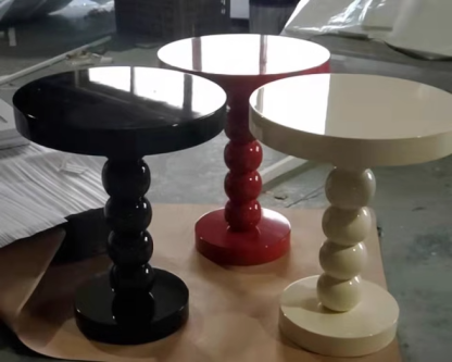 Retro Round Gourd Solid Wood Coffee Table