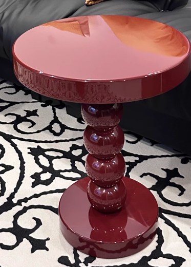 Retro Round Gourd Solid Wood Coffee Table