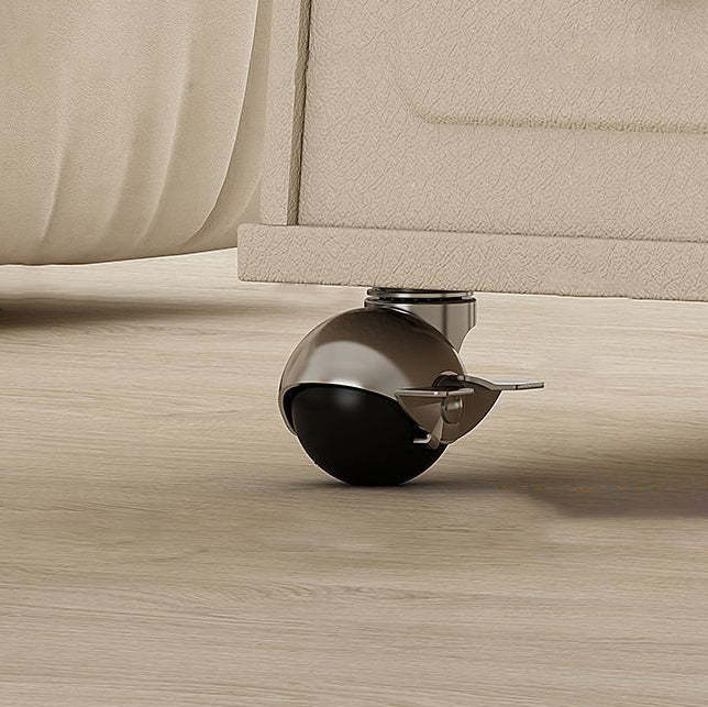 Minimalist Foldable Solid Wood Glass 2-Tier Coffee Table
