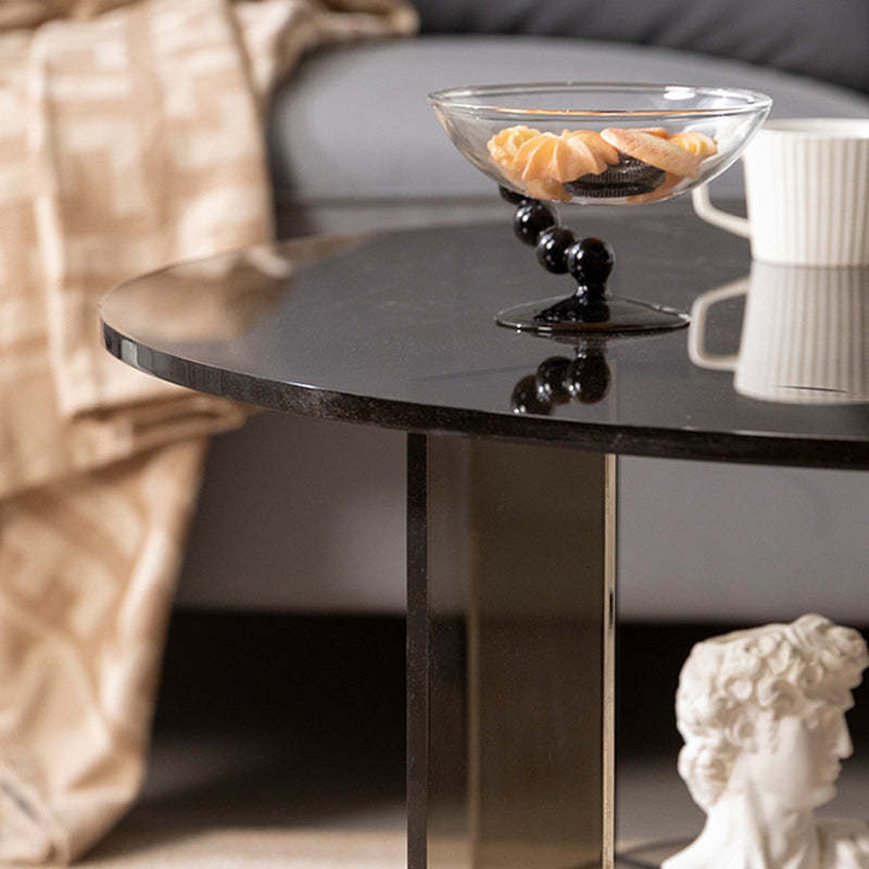 Minimalist Round Acrylic Coffee Table 2-Tier