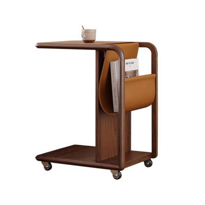 Minimalist Removable Wood End Table 2-Tier