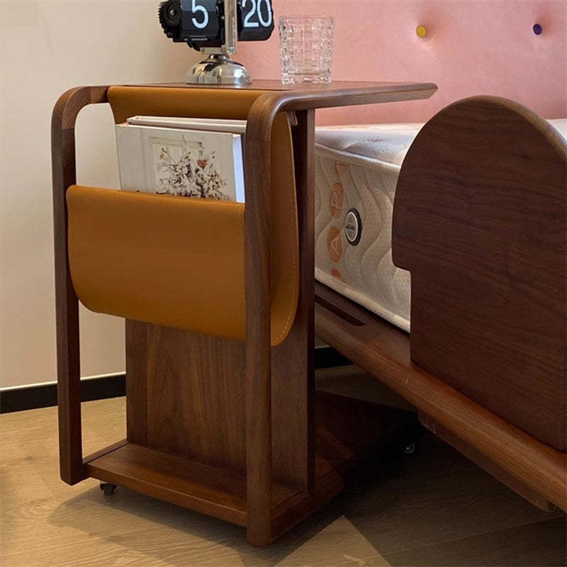 Minimalist Removable Wood End Table 2-Tier