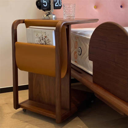 Minimalist Removable Wood End Table 2-Tier
